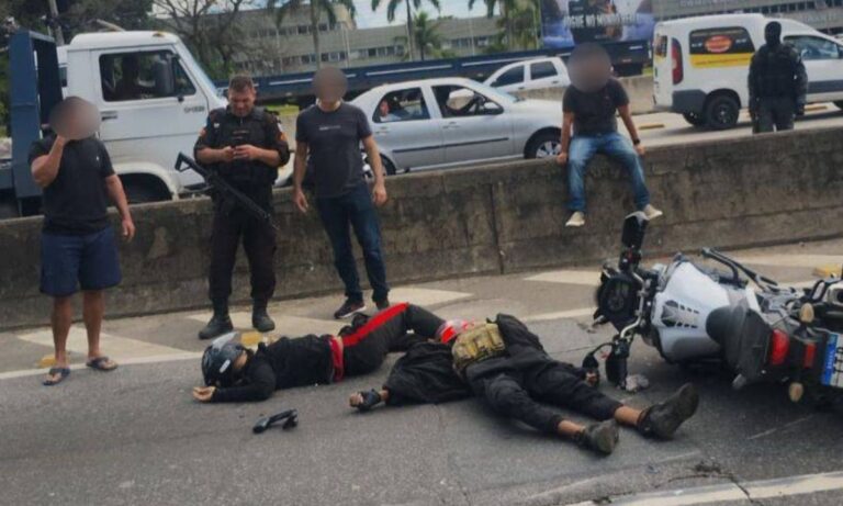 Tiroteio fecha Avenida Brasil e termina com bandidos mortos