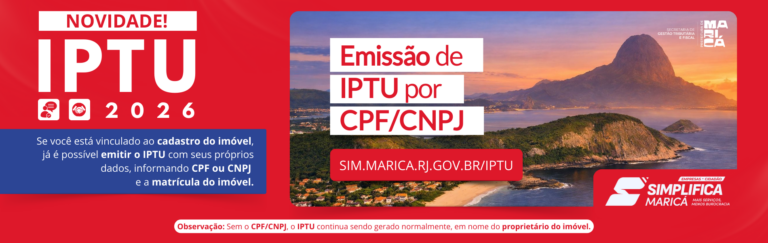 Maricá prorroga vencimento da cota única do IPTU 2026 para 02/03