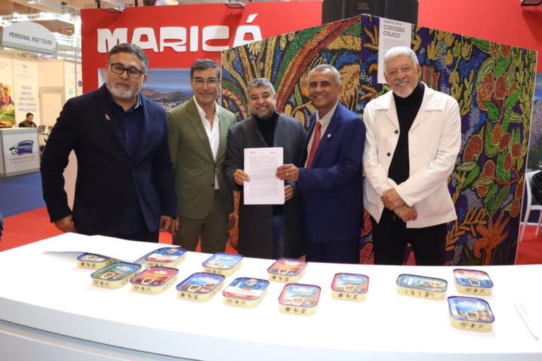 Maricá fecha acordo internacional na BTL de Lisboa para produzir até 5 milhões de enlatados por ano