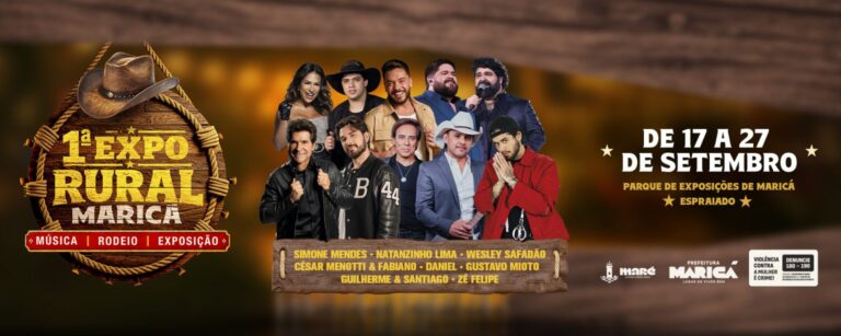 ENTRADA GRATUITA! Expo Rural Maricá começa amanhã com Simone Mendes, Zé Felipe e Wesley Safadão