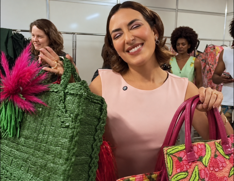 Gabriela Lopes celebra artesanato de Maricá na São Paulo Fashion Week